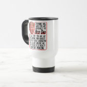 Mug De Voyage Best Papa Funny Donald Trump Fête des pères (Devant gauche)