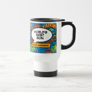 Mug De Voyage Best Son Moderne Rétro Comédie Livre Pop Art