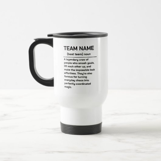 Mug De Voyage Best Team Ever | Fun Modern Team Appreciation (Gauche)