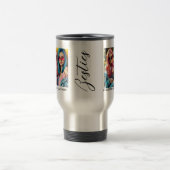 Mug De Voyage Bestie moderne noir Script 2 photo (Centre)