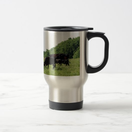 Mug De Voyage Bétail Angus noir (Droit)