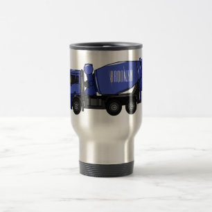 Mug De Voyage Béton mélange camion de transport caricature