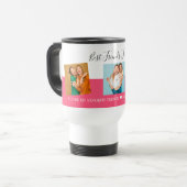 Mug De Voyage BFF Photo Collage Best Friends Custom Text Script (Devant gauche)