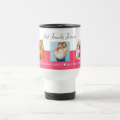 Mug De Voyage BFF Photo Collage Best Friends Custom Text Script (Centre)