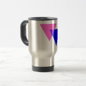 Mug De Voyage Biangles Fierté Bisexuelle (Devant gauche)