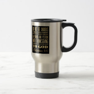 Mug De Voyage Bible scripturale chrétienne - 4:6 de Philippiens