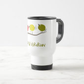 Mug De Voyage Bibliothécaire retraitée Reto Birds Design Cadeaux (Devant droit)