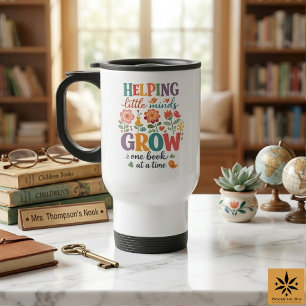 Mug De Voyage Bibliothécaire Scolaire Personnalisé   École Heure