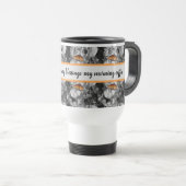 Mug De Voyage Bienheureux Orange Monarque Papillon de la vie (Devant droit)