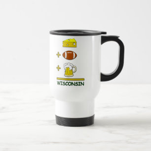 Mug De Voyage Bière le Wisconsin du football de fromage