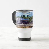 Mug De Voyage Big Rig Camion de transport blanc pour camions et  (Devant gauche)