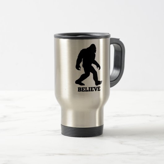 Mug De Voyage Bigfoot CROIRE Sasquatatch (Devant droit)