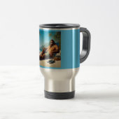 Mug De Voyage Bigfoot sur la plage (Devant droit)