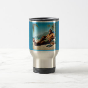 Mug De Voyage Bigfoot sur la plage
