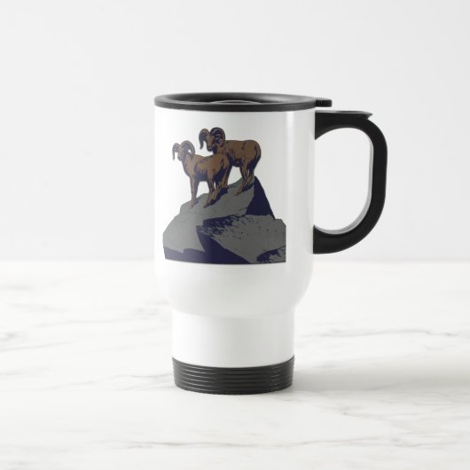 Mug De Voyage Bighorn Sheep American West Wildlife (Droite)