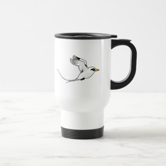 Mug De Voyage Birdorable Blanc-a coupé la queue Tropicbird en (Droite)
