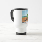 Mug De Voyage Bispham Beach Lancashire poster balnéaire (Devant gauche)