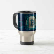 Bitcoin Cryptomonnaie Blockchain Blue Silver