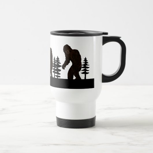 Mug De Voyage Black Big Pied Sasquatch Yeti Marais Ape Cryptid (Droite)