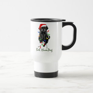 Mug De Voyage Black Carlin Chien Bah Humpug Funny Noël