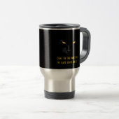 Mug De Voyage Black Cat drôle cool personnalisable (Devant droit)