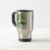 Mug De Voyage Black Swallowtail Caterpillar mangeant du persil (Devant gauche)