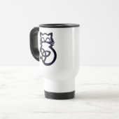 Mug De Voyage Black Trinity Knot Celtic Chat Voyage Mug (Devant gauche)