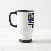 Mug De Voyage Blanc américain affligé personnalisé de drapeau de (Gauche)