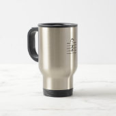 Mug De Voyage Blanc de repos de notation musicale (Devant gauche)