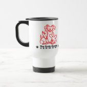 Mug De Voyage Blanc d'évasion de caisse (Gauche)