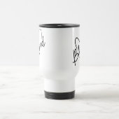 Mug De Voyage Blessé Coeur Script moderne (Centre)