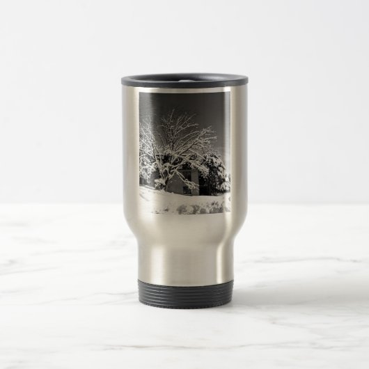 Mug De Voyage Blessure d'hiver B+W (Centre)