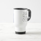 Mug De Voyage Blessures de l'océan bleu étincelant Bible Verse (Devant droit)