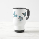 Mug De Voyage Bleu commun (Devant droit)