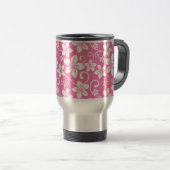 MUG DE VOYAGE BLEU HAWAII (ROSE) (Devant droit)