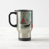Mug De Voyage Bleu marin et Rose (Gauche)