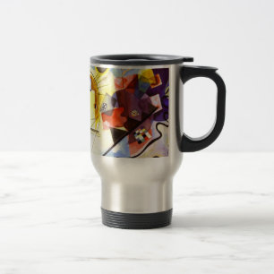 Mug De Voyage Bleu rouge jaune Kandinsky peinture Abstraite