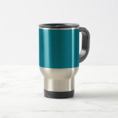 Mug De Voyage Bleu-vert (couleur solide) (Devant droit)