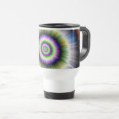 Mug De Voyage Bleu vert éclatant et rose (Devant droit)