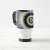 Mug De Voyage Bleu vert éclatant et rose (Devant gauche)
