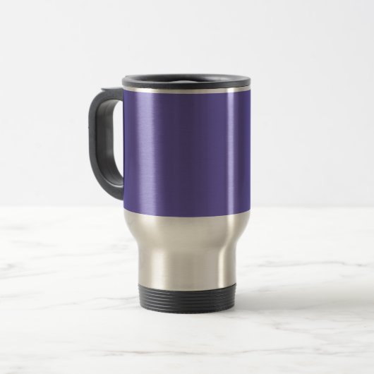 Mug De Voyage Bleu-violet (Crayola)(couleur unie) (Devant gauche)