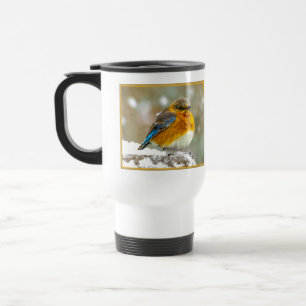 Mug De Voyage Bleuet de l'Est en neige - Photo originale
