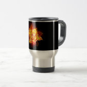 Mug De Voyage Blooming Fire Rose (Devant droit)