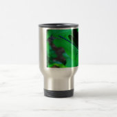 Mug De Voyage Blue Damselfly on a green leaf. (Centre)