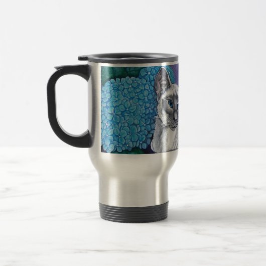 Mug De Voyage Blue Point Siamese Chat (Gauche)