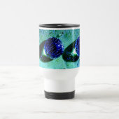 Mug De Voyage Blue Raindrops Water Pearls, Thermo Cup (Centre)