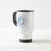 Mug De Voyage Blue Starburst Yin Yang (Devant gauche)