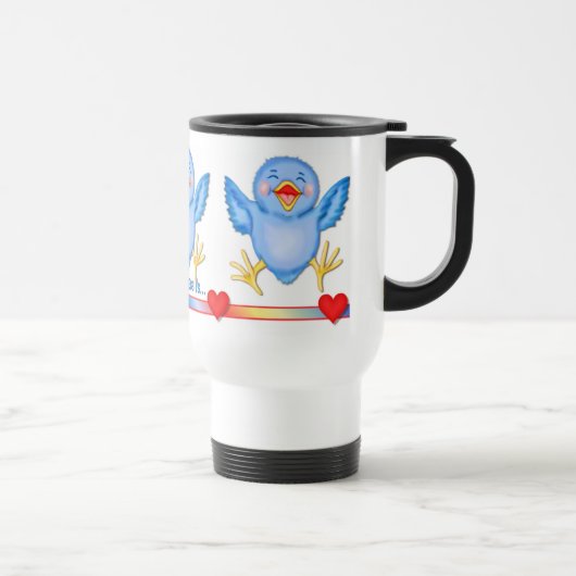 Mug De Voyage Bluebird de bonheur (Droite)