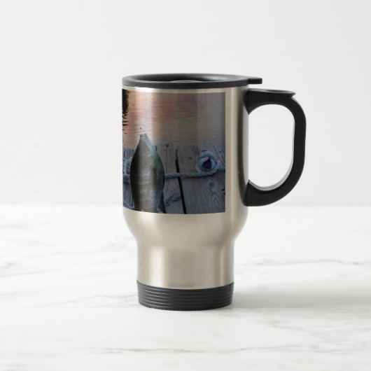 Mug De Voyage Bluegill au coucher du soleil Lac Arrowhead (Droit)