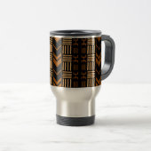 Mug De Voyage Bogolan Tribal Design Africain (Devant droit)